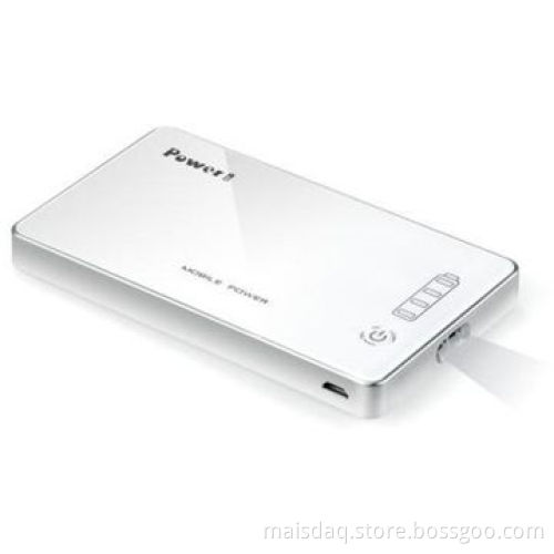 Most popular power bank white color with LED torch in hot sale, lower price with high quality